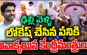 లోకేష్ చేసిన పనికి అవాక్కయిన కేంద్ర మంత్రులు !