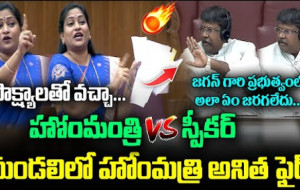 హోంమంత్రి vs స్పీకర్ .. మండలి లో ఫైర్ అయిన మంత్రి అనిత