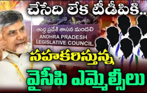 వేరే దారి లేక టీడీపీ కి సహకరిస్తున్న వైసీపీ ఎమ్మెల్సీలు !